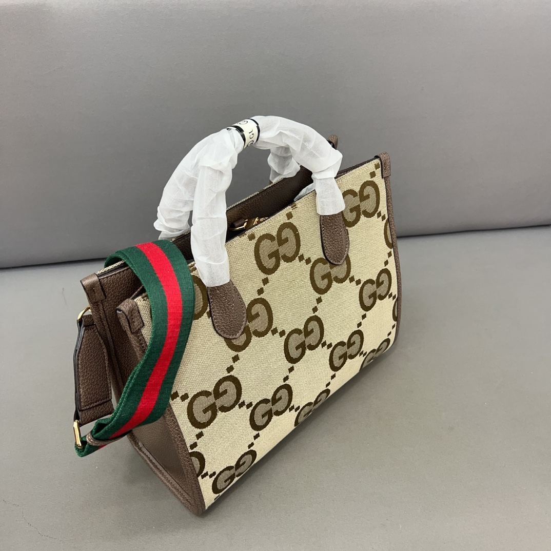 Gucci Handbag Collection: G-Tot Bag Briefcases in Classic Plant Fabric, 31 x 26 cm. - 图片 4