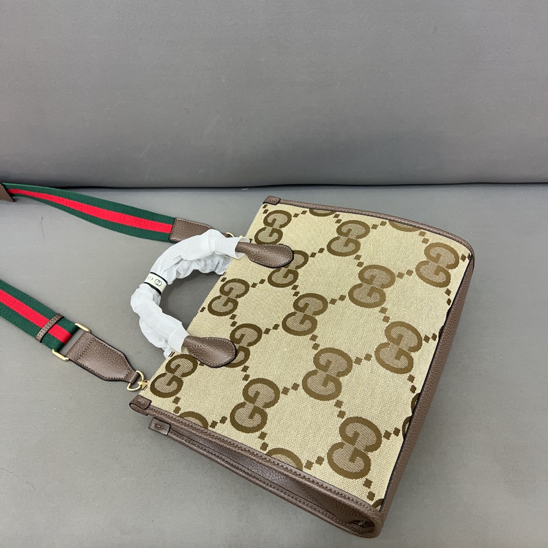 Gucci Handbag Collection: G-Tot Bag Briefcases in Classic Plant Fabric, 31 x 26 cm. - 图片 5