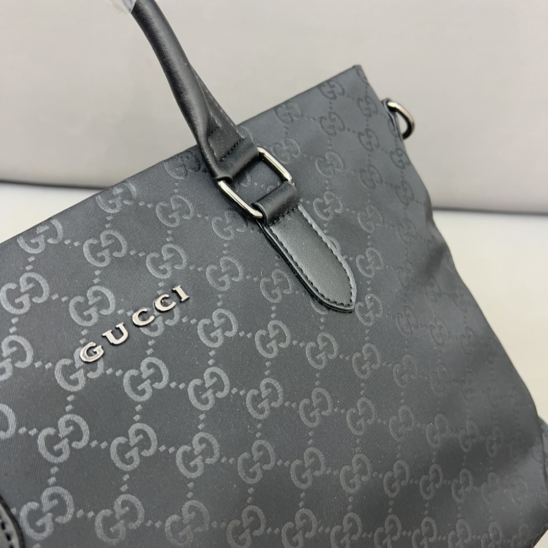 Gucci Canvas GG Briefcase Male Bag: High-Quality, Classic Design, Dustproof, 28x38cm - 图片 7