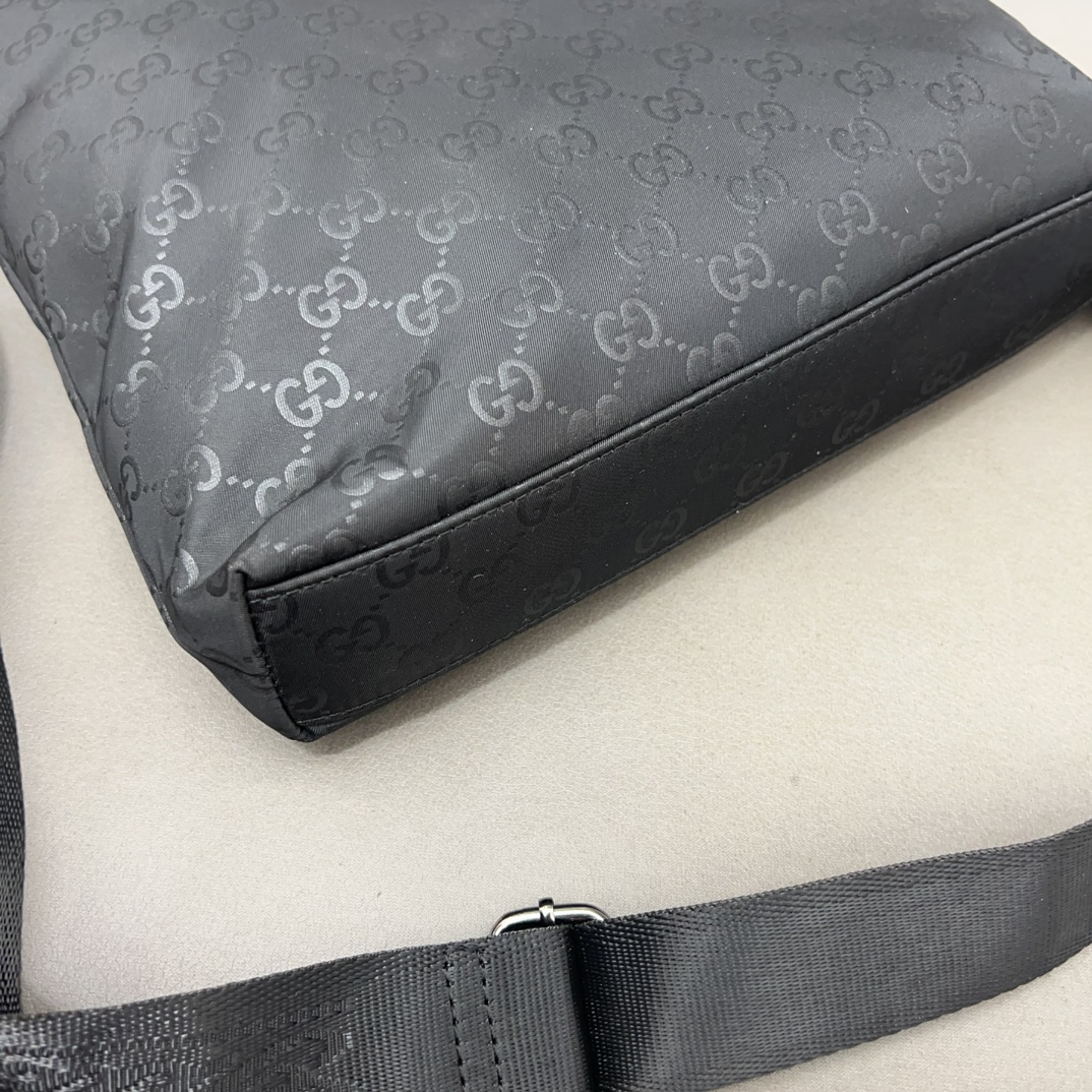 Gucci Canvas Briefcase: High-quality Male Bag with Classic Design and Dust Bag. - 图片 7