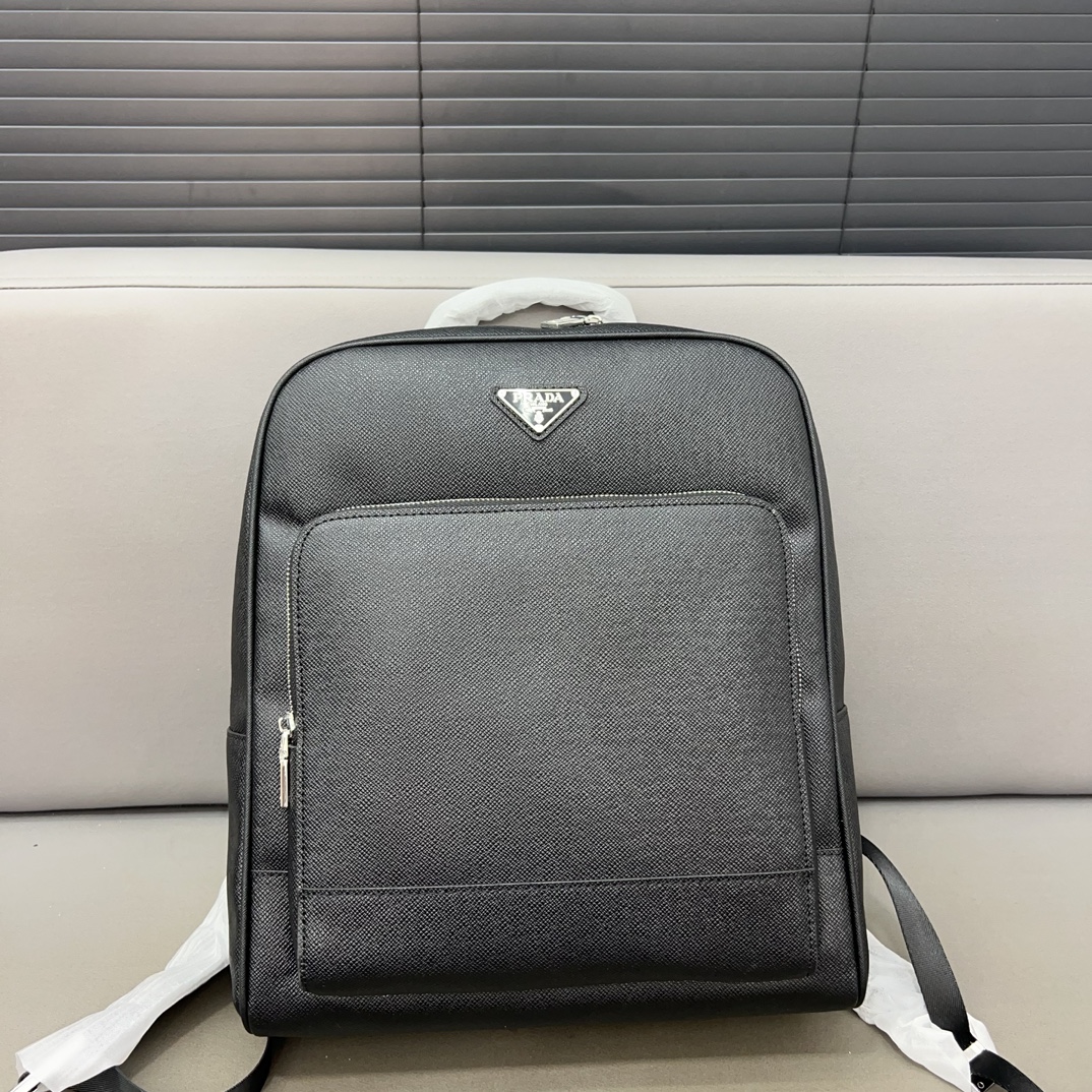 Prada Taschen Rucksack Mit Diamanten besetzt Männer Rindsleder