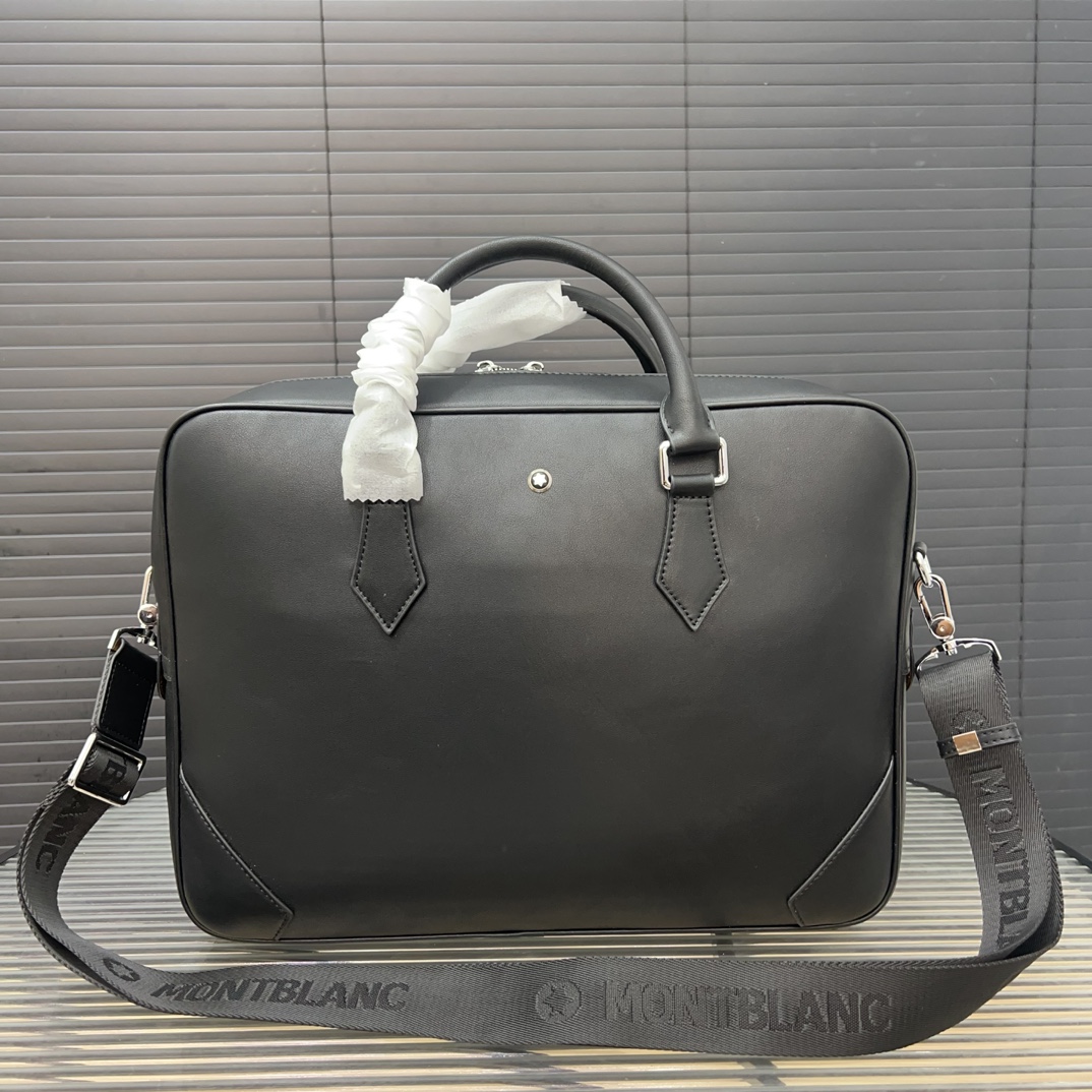 MontBlanc Bags Handbags Briefcase Set With Diamonds Cowhide