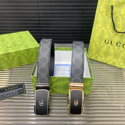 Gucci Automatic Buckle Leather Belt, Classic Style, High-Quality Alloy Buckle 1 Gucci Automatic Buckle Leather Belt, Classic Style, High-Quality Alloy Buckle