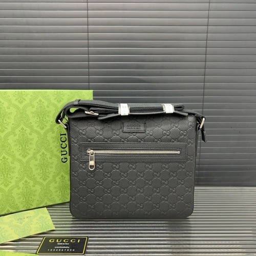 Gucci Embossed Leather Messenger Bag, Classic Design, 23 x 25cm - Perfect Gift 1 Gucci Embossed Leather Messenger Bag, Classic Design, 23 x 25cm - Perfect Gift