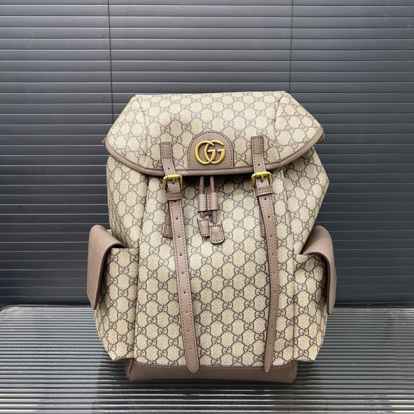 Gucci Ophidia GG Print Backpack, Unisex Design, Classic Style - 32 x 42 cm