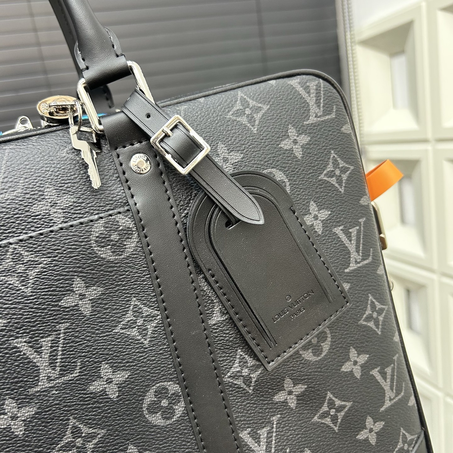 Louis Vuitton Voyage NM Monogram Shadow Leather Briefcase Messenger Bag 7 i1754210616883 9162 0 5