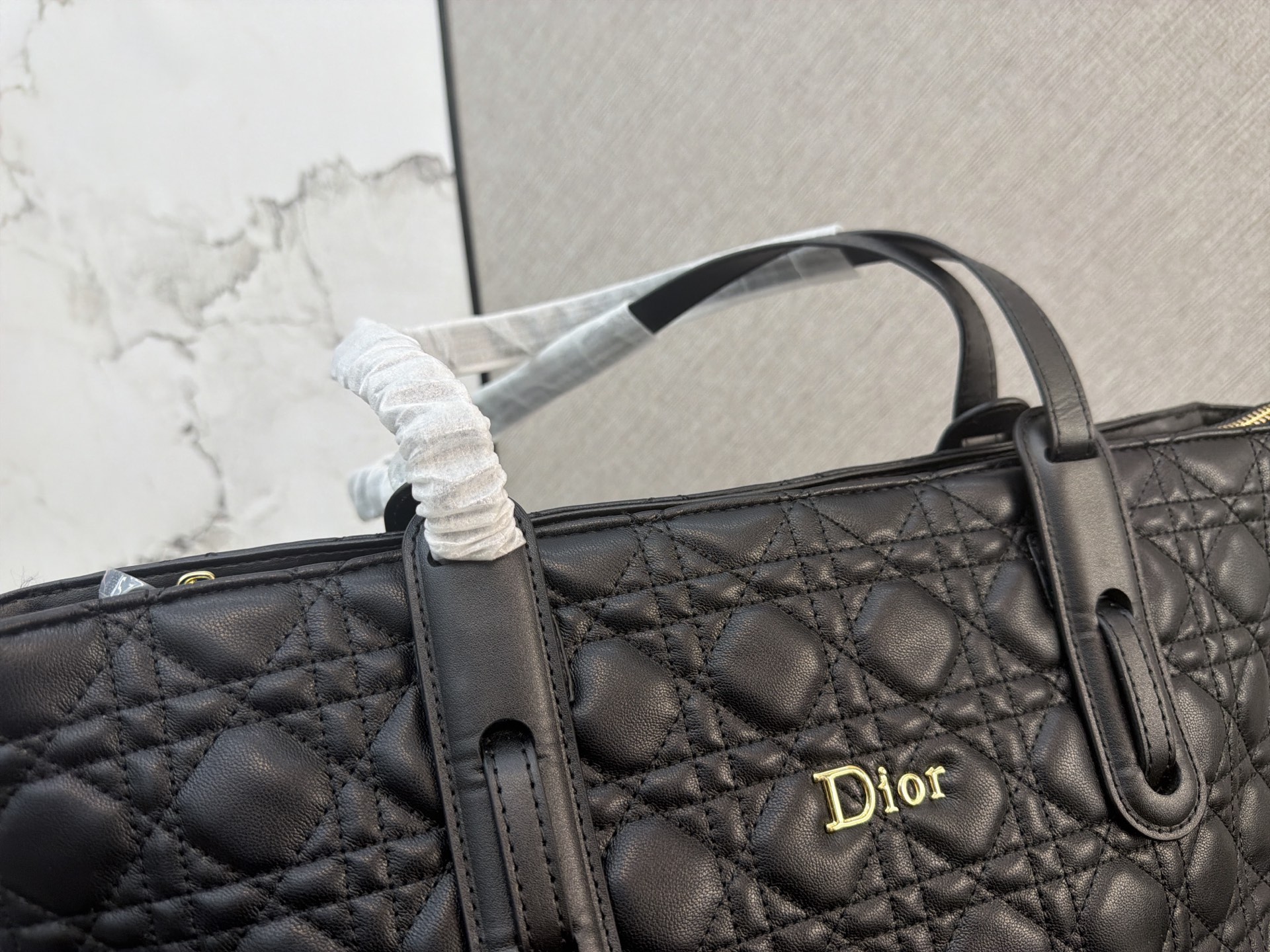 Dior Black Cannage tote everyday