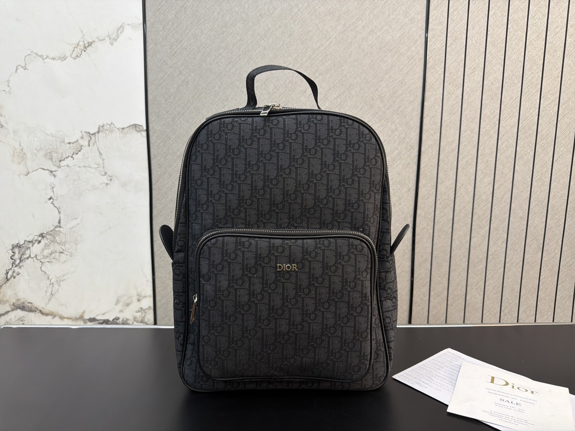 Dior Black Oblique travel shoulder