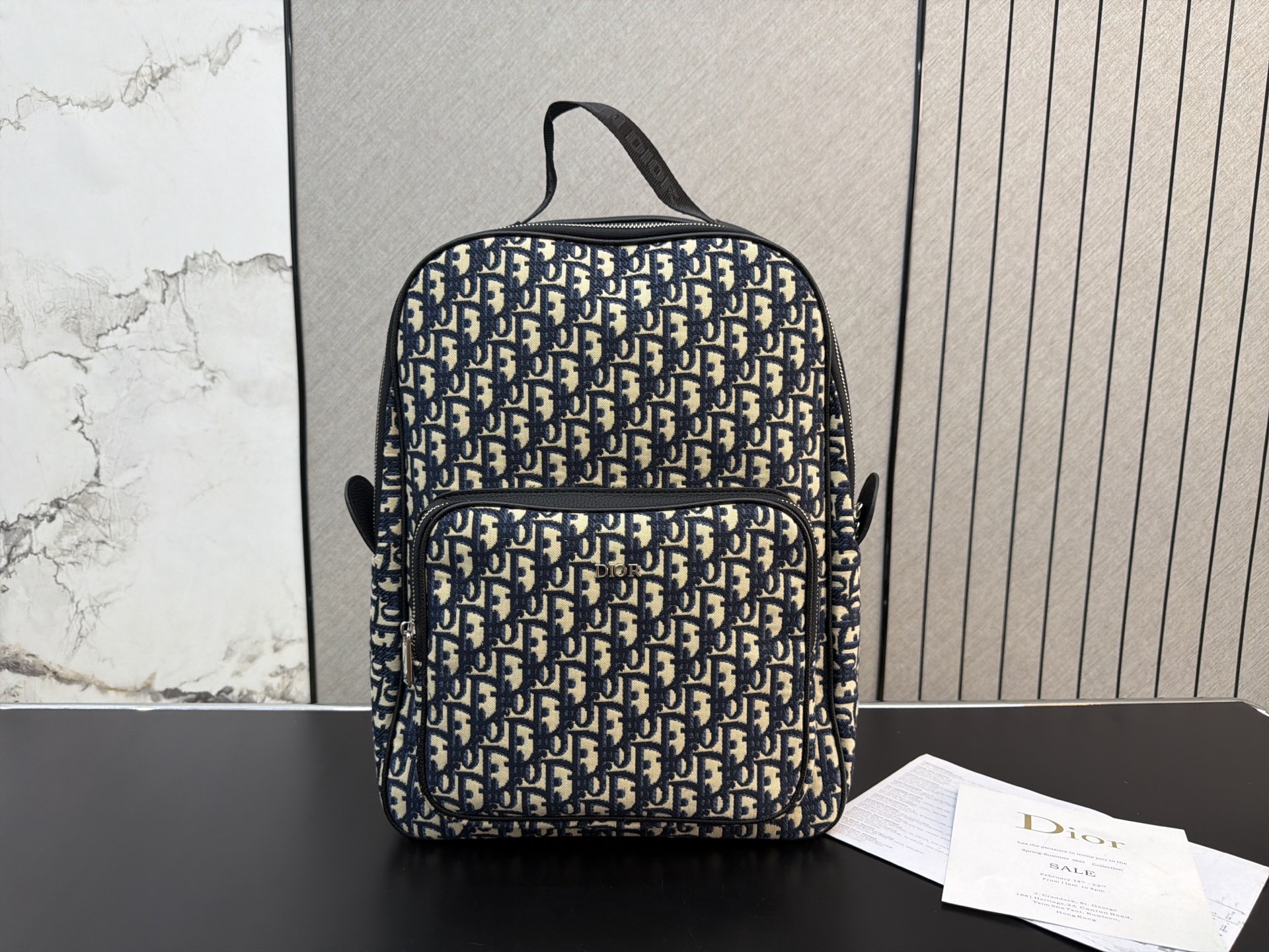 Dior Black Oblique travel shoulder