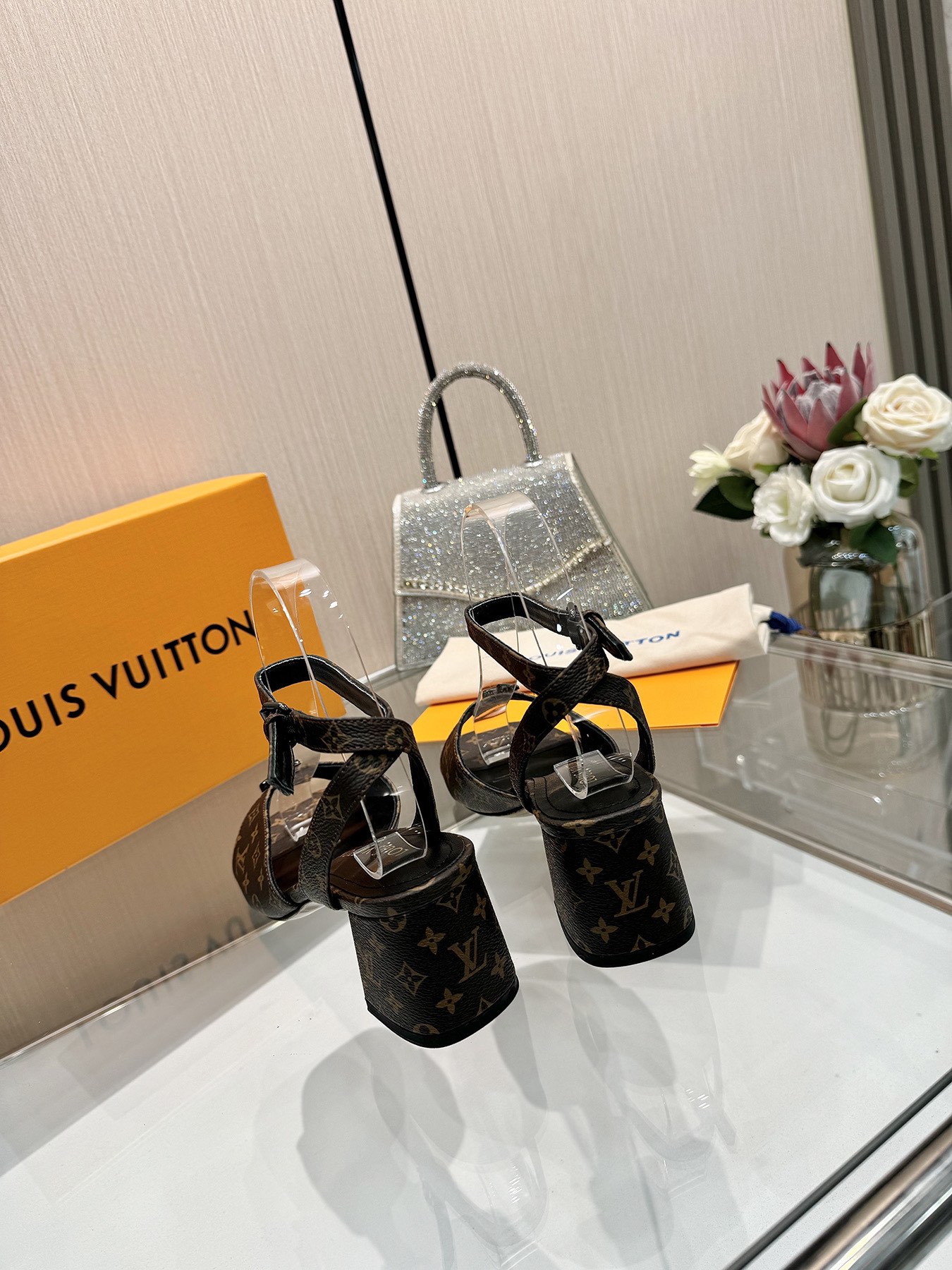 Louis Vuitton Monogram Canvas Sandals, Designer Heels For Women 5 i1743255506 1700 1