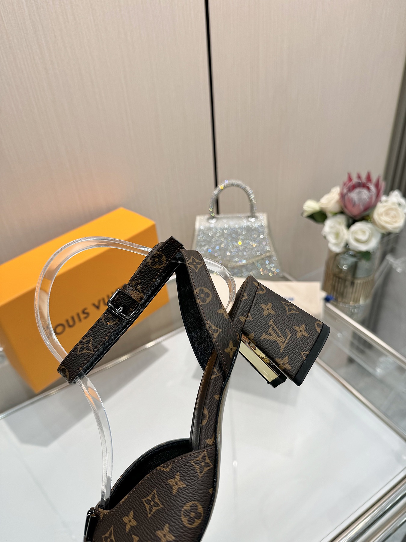 Louis Vuitton Monogram Canvas Sandals, Designer Heels For Women 6 i1743255506 2140 8