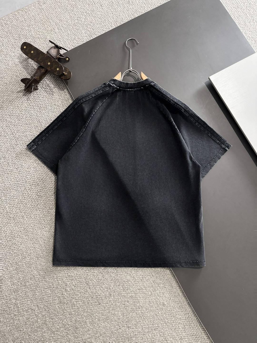 🅿️135 Envío al día siguiente Camiseta de manga corta para hombre LOEWE, nueva colección primavera-verano 2025, teñido …