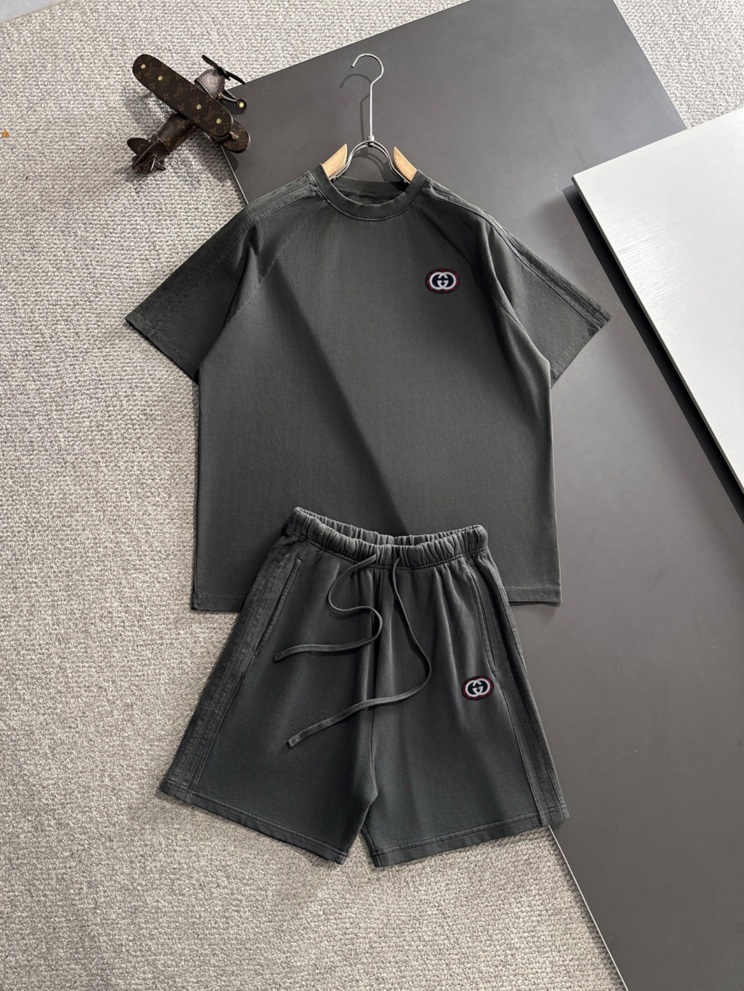 Envío al día siguiente. GUCCI/Gucci alta costura. Nueva temporada primavera-verano 2025, conjunto casual de elástico y …