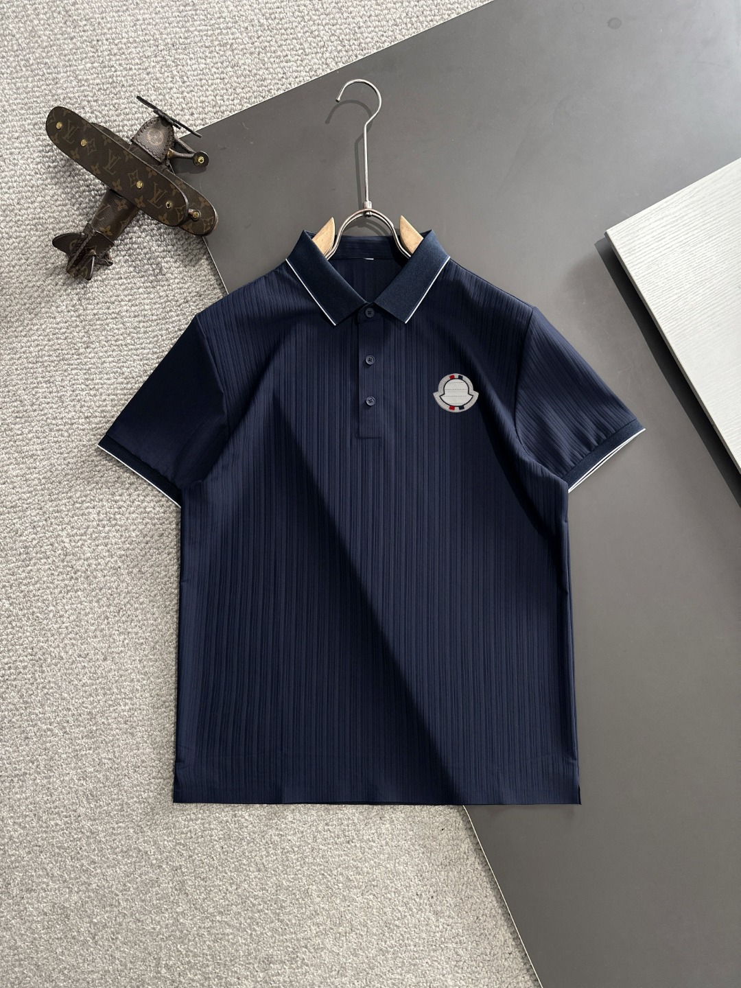 Envío al día siguiente, alta calidad Moncler/Mengkou 25ss nueva temporada primavera/verano polo de cuello vuelto de alt…