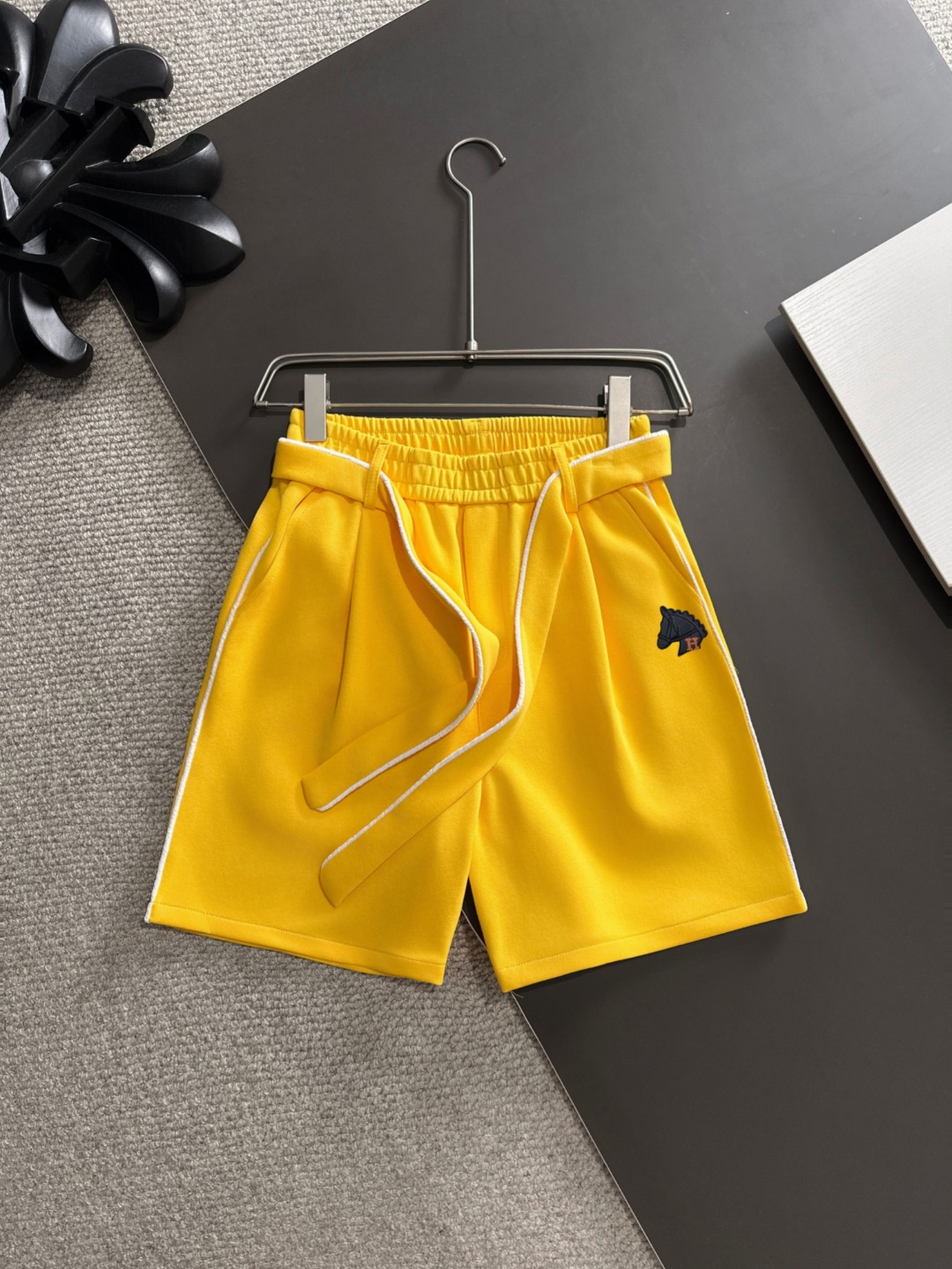 Envío al día siguiente. HERMES/爱马仕 2025 nueva colección de primavera/verano, pantalones casuales de cintura elástica de…