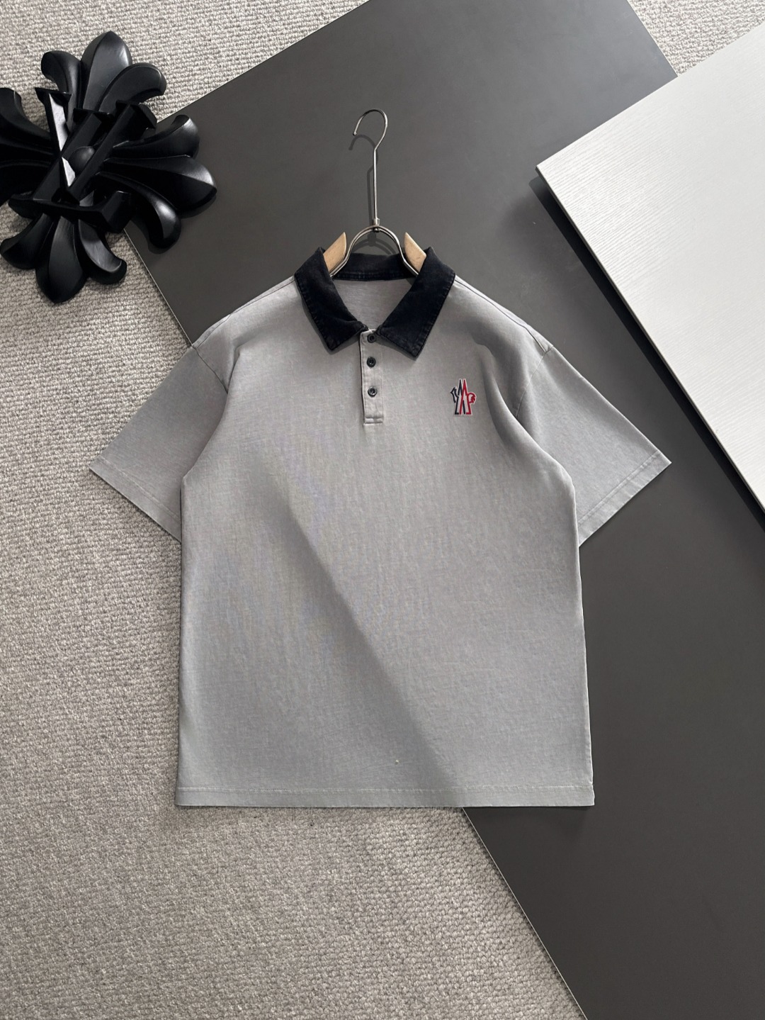 Envío al día siguiente versión alta MONCLER/Moncler 25ss nueva temporada primavera-verano camiseta de alta costura con …
