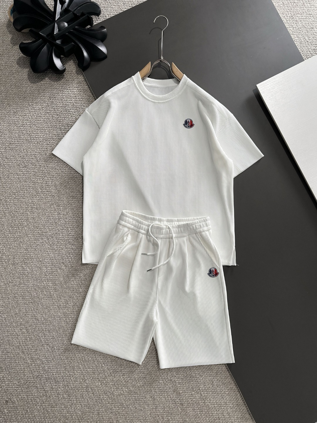 Envío al día siguiente MONCLER/Moncler alta calidad 2025 nueva temporada primavera-verano conjunto casual de alta costu…