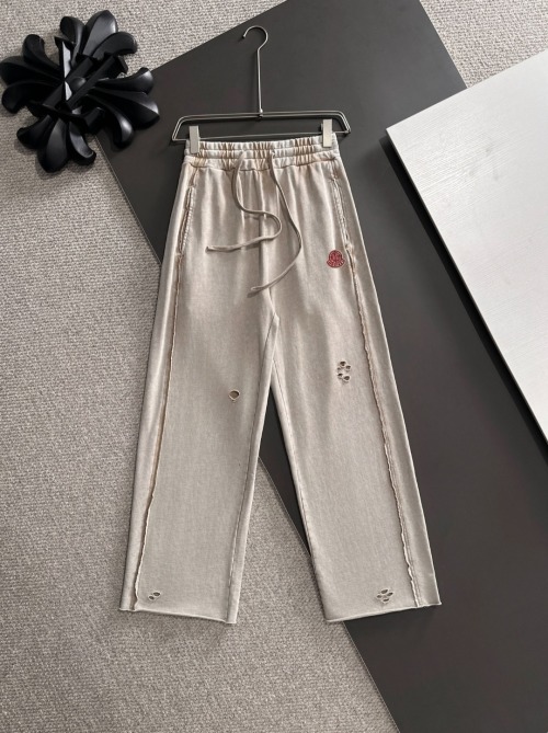 Stone Island x Moncler 25SS Autumn/Winter Distressed Cotton Blend Pants 1 Stone Island x Moncler 25SS Autumn/Winter Distressed Cotton Blend Pants