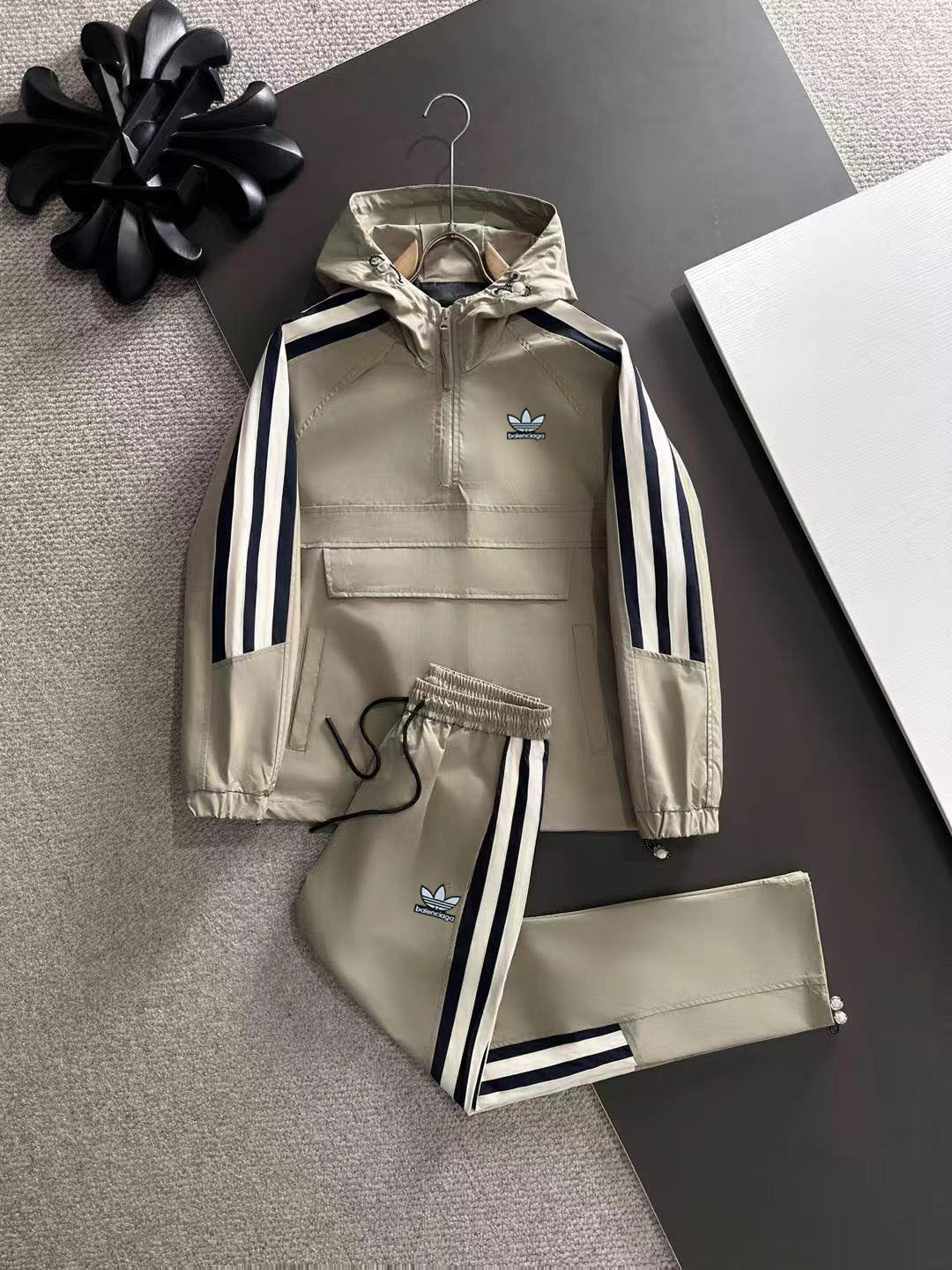 Envío en 2-3 días P360 BALENCIAGA/Paris Balenciaga colaboración con Adidas, alta calidad, conjunto casual de …