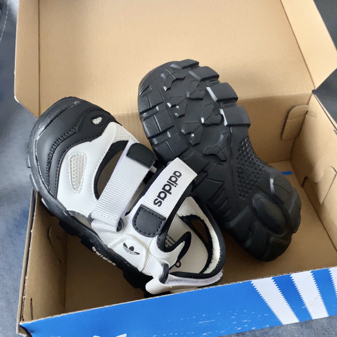 图片[8]-AD儿童海螺沙滩凉鞋 透气包头防踢 魔术贴穿脱便捷为一体鞋面设计 防滑耐折耐磨 柔软有韧性，特别设计的鞋头自然上翘15度贴合孩子走路习惯 防止摔跤的高级EVA鞋底-选品中心