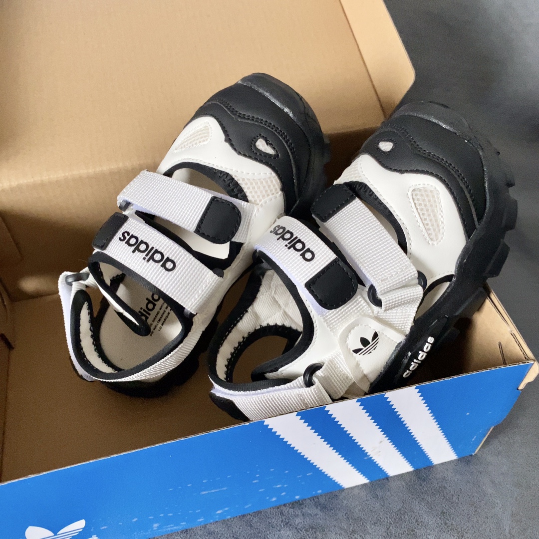 图片[6]-AD儿童海螺沙滩凉鞋 透气包头防踢 魔术贴穿脱便捷为一体鞋面设计 防滑耐折耐磨 柔软有韧性，特别设计的鞋头自然上翘15度贴合孩子走路习惯 防止摔跤的高级EVA鞋底-选品中心