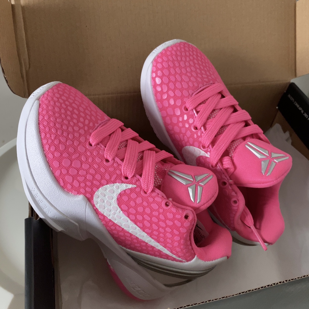 NK 新款科比6代儿童系带篮球鞋 尺码：28-39码 经典科比6代系列🏀 优质面料，透气又舒适☁️ 橡胶耐磨防滑大底，脚感不言而喻✌🏻-选品中心