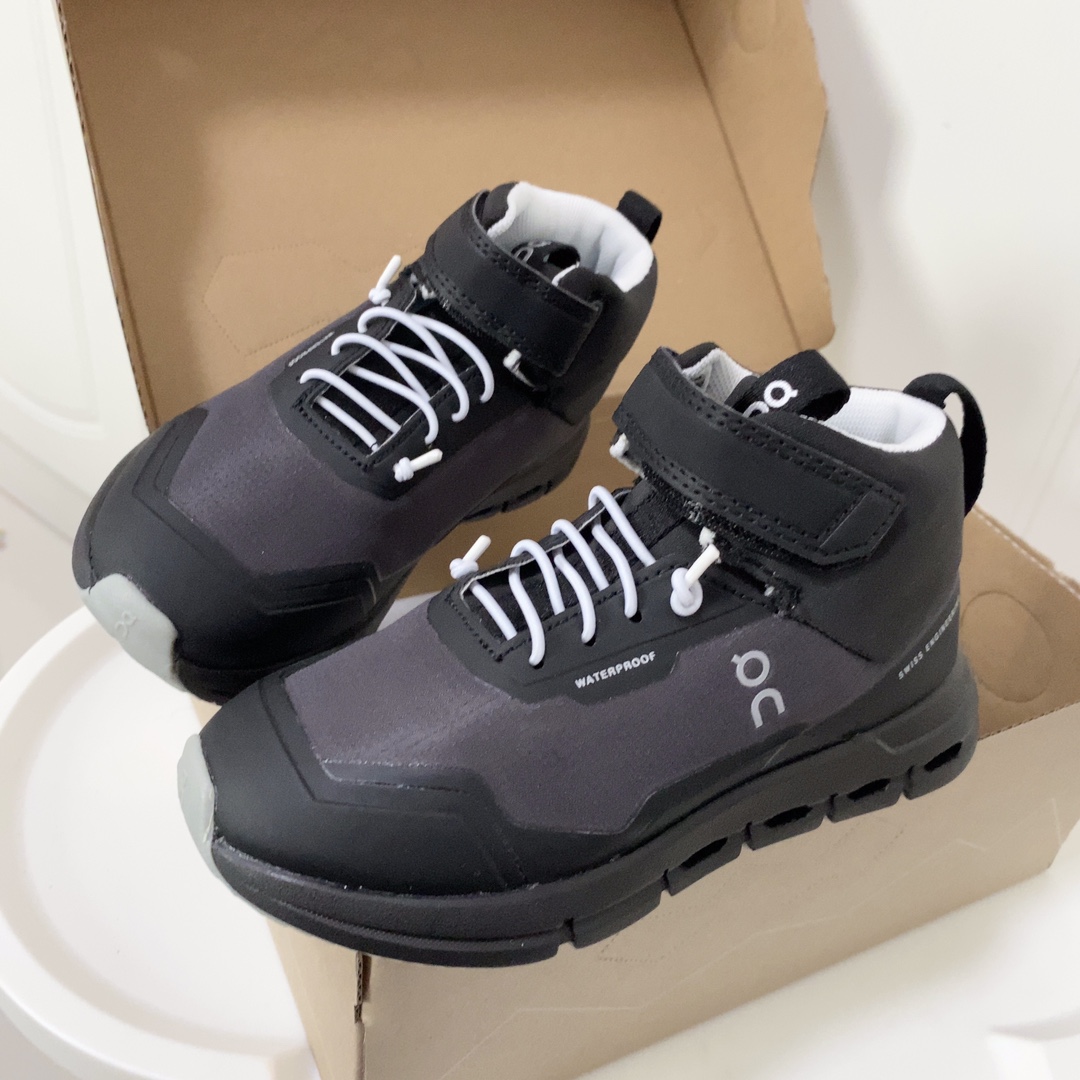 图片[6]-昂跑中帮儿童运动鞋 超轻超软的云朵大底，魔术贴➕松紧带设计，穿脱超方便中帮款式，保护稚嫩脚踝橡胶耐磨防滑大底，脚感不言而喻-选品中心