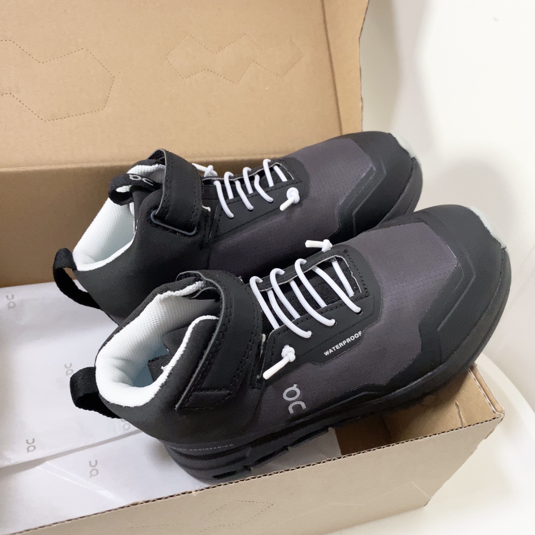 图片[3]-昂跑中帮儿童运动鞋 超轻超软的云朵大底，魔术贴➕松紧带设计，穿脱超方便中帮款式，保护稚嫩脚踝橡胶耐磨防滑大底，脚感不言而喻-选品中心