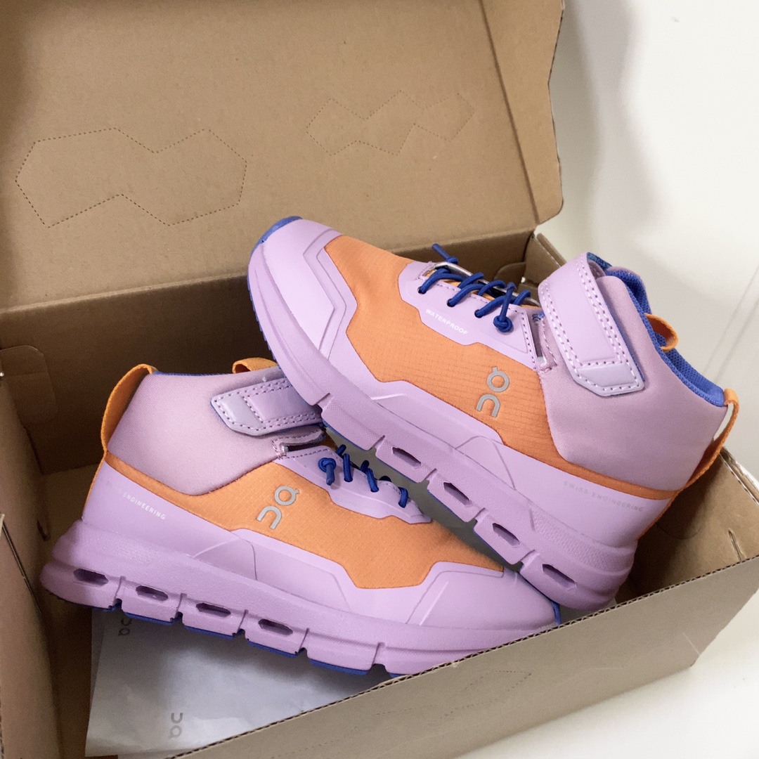 图片[7]-昂跑中帮儿童运动鞋 超轻超软的云朵大底，魔术贴➕松紧带设计，穿脱超方便中帮款式，保护稚嫩脚踝橡胶耐磨防滑大底，脚感不言而喻-选品中心