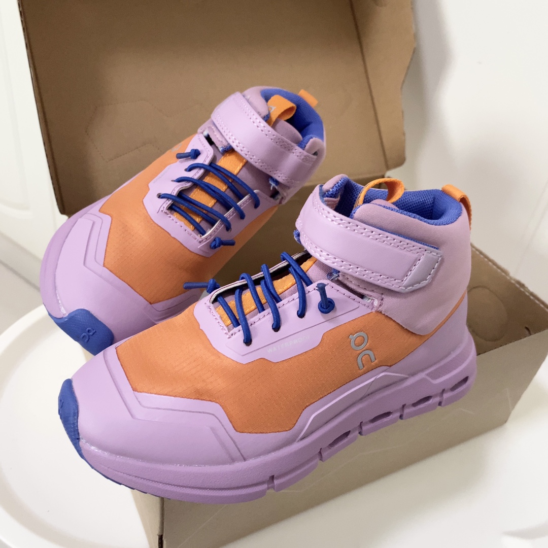 图片[6]-昂跑中帮儿童运动鞋 超轻超软的云朵大底，魔术贴➕松紧带设计，穿脱超方便中帮款式，保护稚嫩脚踝橡胶耐磨防滑大底，脚感不言而喻-选品中心