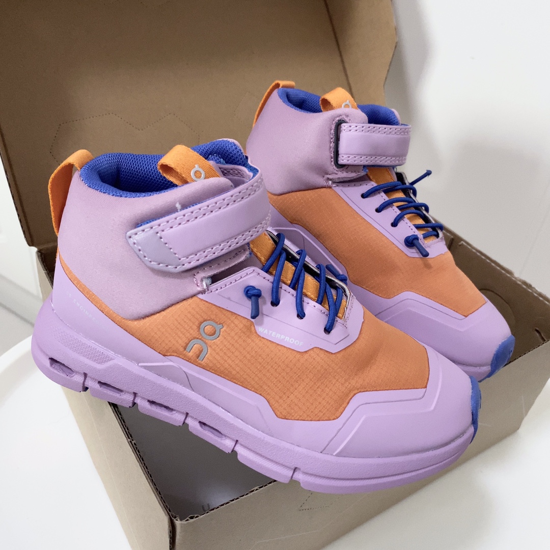 图片[5]-昂跑中帮儿童运动鞋 超轻超软的云朵大底，魔术贴➕松紧带设计，穿脱超方便中帮款式，保护稚嫩脚踝橡胶耐磨防滑大底，脚感不言而喻-选品中心