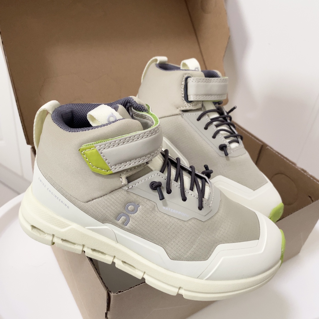 图片[5]-昂跑中帮儿童运动鞋 超轻超软的云朵大底，魔术贴➕松紧带设计，穿脱超方便中帮款式，保护稚嫩脚踝橡胶耐磨防滑大底，脚感不言而喻-选品中心