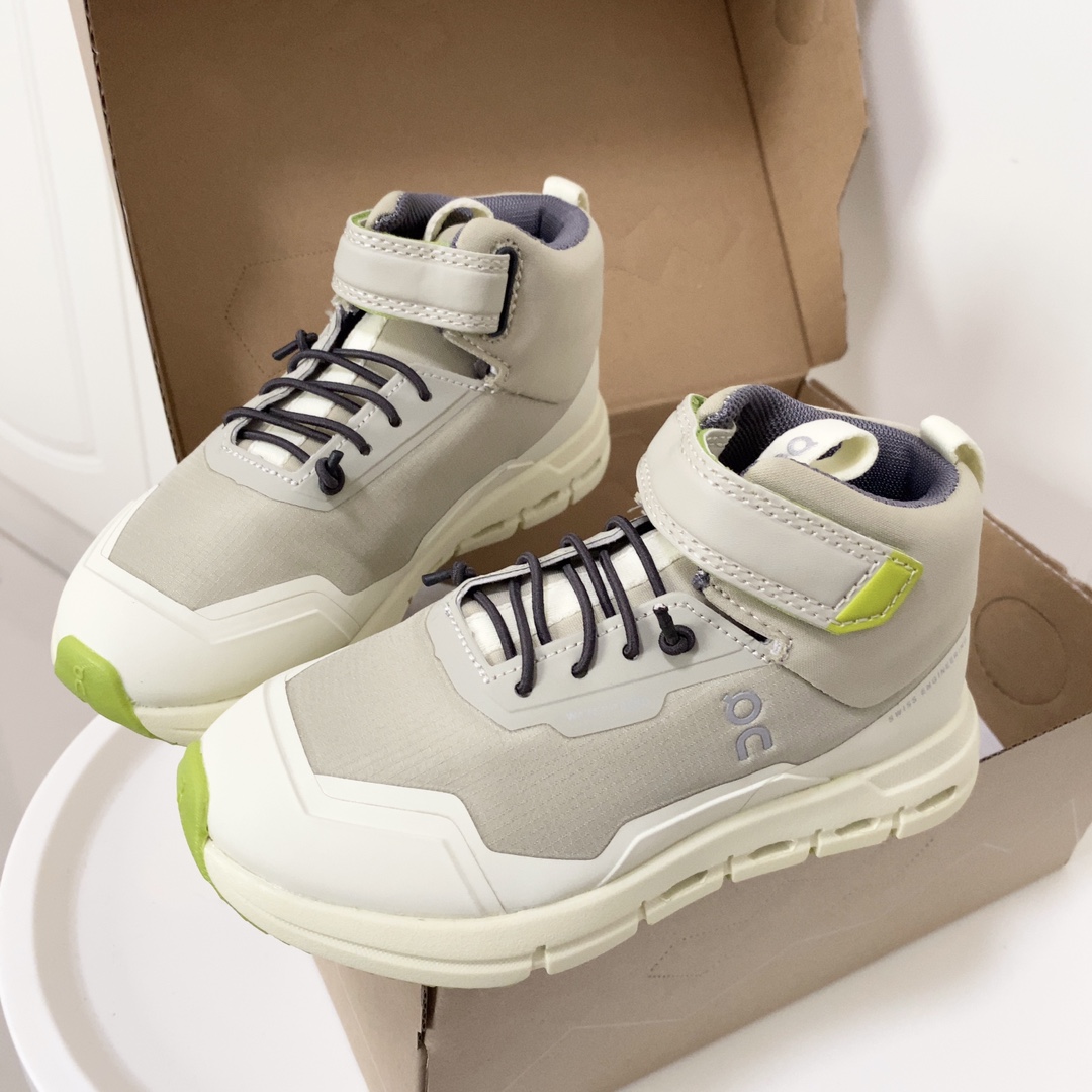 图片[6]-昂跑中帮儿童运动鞋 超轻超软的云朵大底，魔术贴➕松紧带设计，穿脱超方便中帮款式，保护稚嫩脚踝橡胶耐磨防滑大底，脚感不言而喻-选品中心