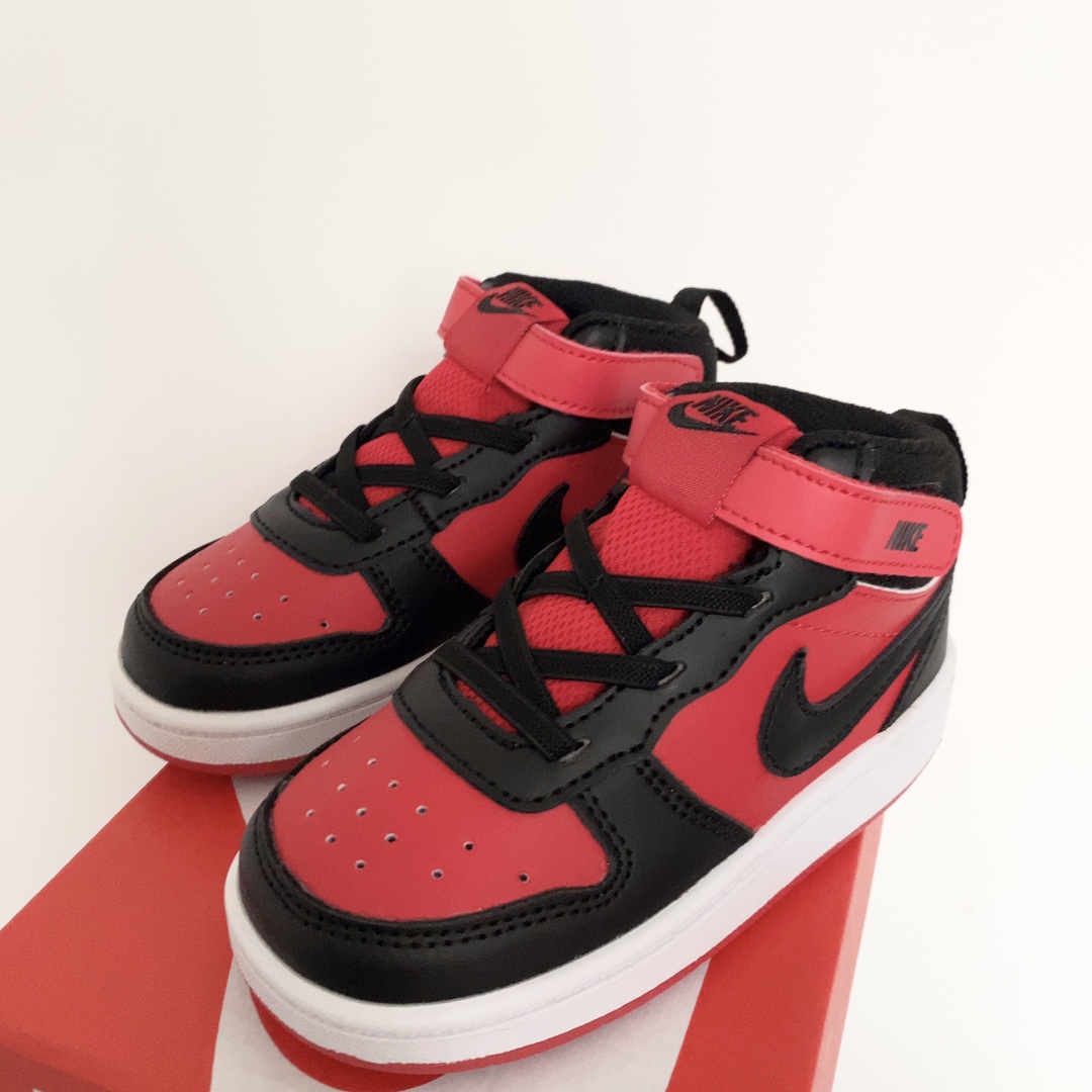 图片[2]-空军高帮工装童鞋22-37码 🔚轻运动设计，防滑耐磨的鞋底，平时小朋友跑跑跳跳也很放心，弹力带魔术贴完全无压力穿脱也方便，真是好看又好穿-选品中心