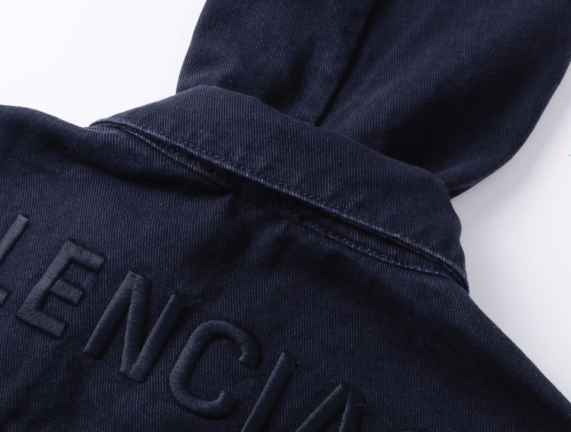 Balenciaga BLCG 巴黎世家 连帽衬衫领牛仔外套