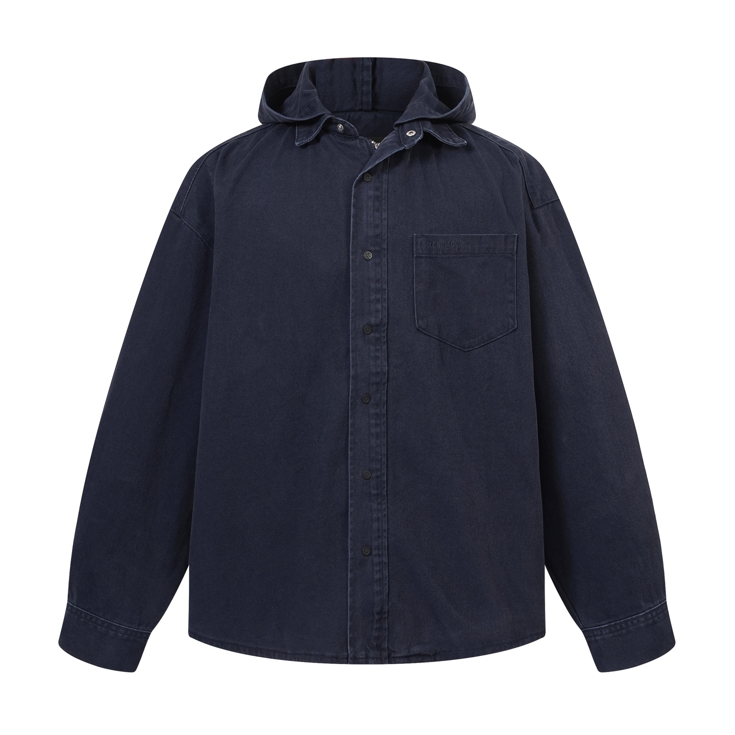 Balenciaga BLCG 巴黎世家 连帽衬衫领牛仔外套