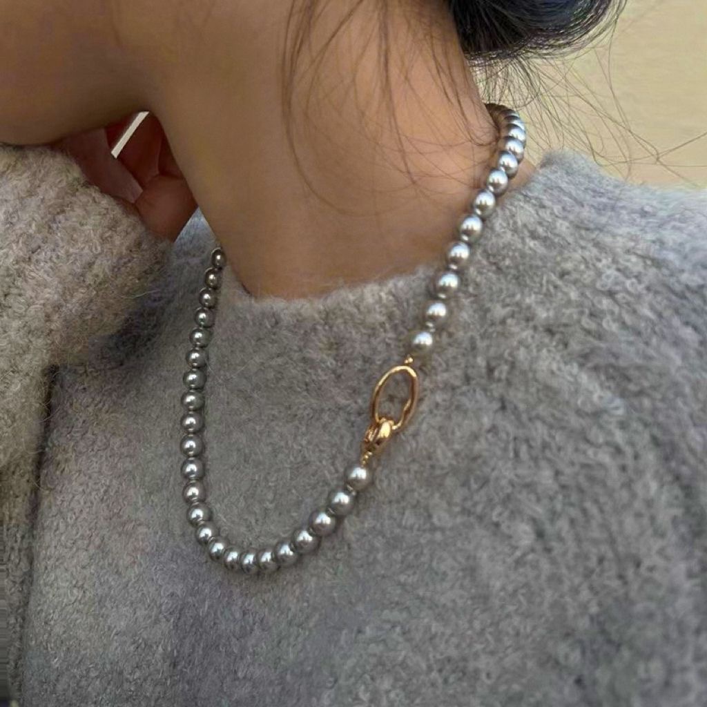 This Madama-hue crystal pearl necklace features approximately 8 mm - Jewelry