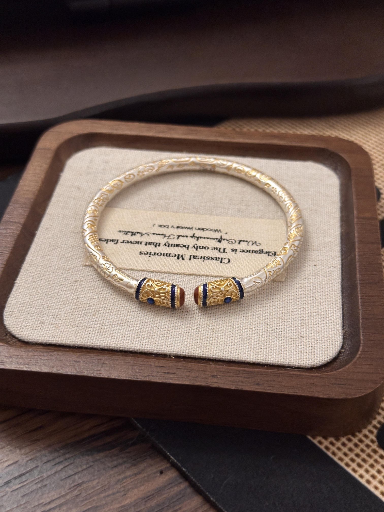 Neo-Chinese enamel jewelry featuring gilt detailing, crafted in 999.9 fi - Jewelry 9