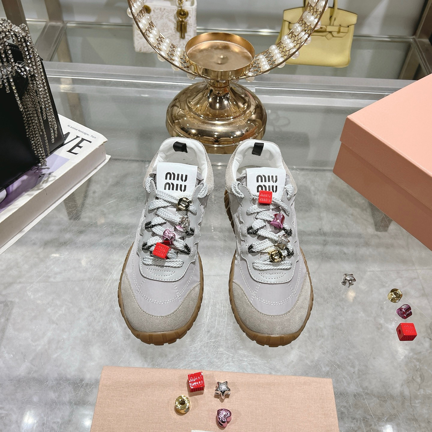 Miu Miu Chunky Sole Sneakers Women's Lace-Up Casual Shoes 3 i1742724393052 3414 0 0