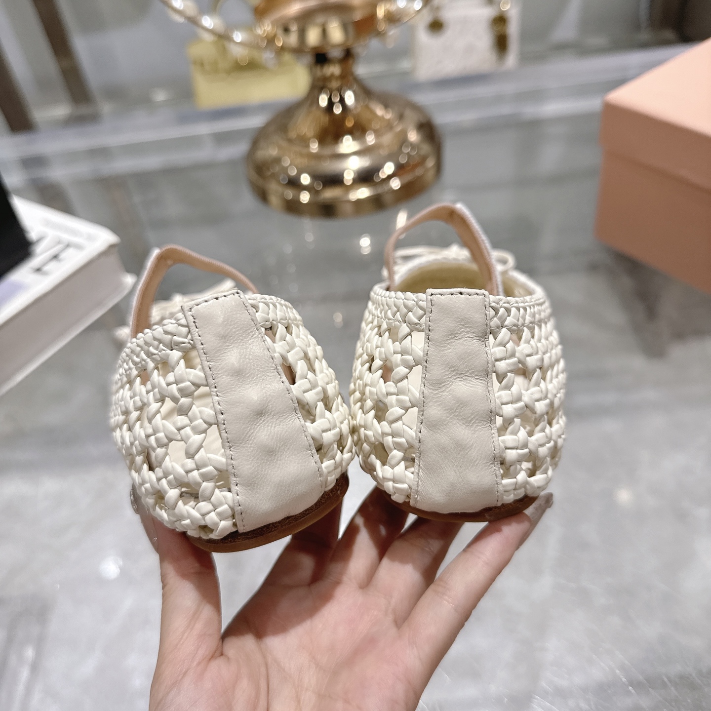 Miu Miu Women's Woven Ballet Flats - Elegant & Comfortable Summer Shoes 9 i1743409652906 4609 0 7
