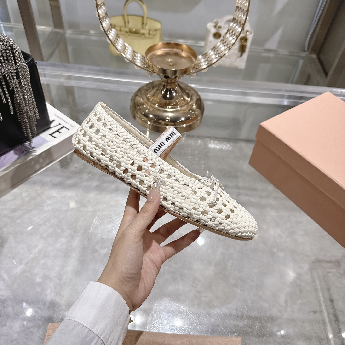 Miu Miu Women's Woven Ballet Flats - Elegant & Comfortable Summer Shoes 7 i1743409657782 9113 0 4