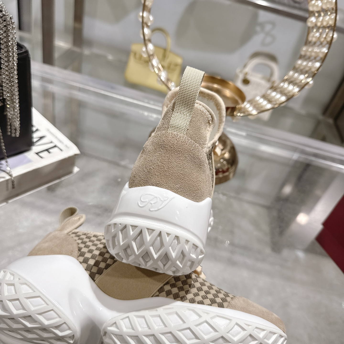 Roger Vivier Viv' Run Upgrade Diamond Buckle Woven Sneakers 8 i1743931384305 3443 0 6