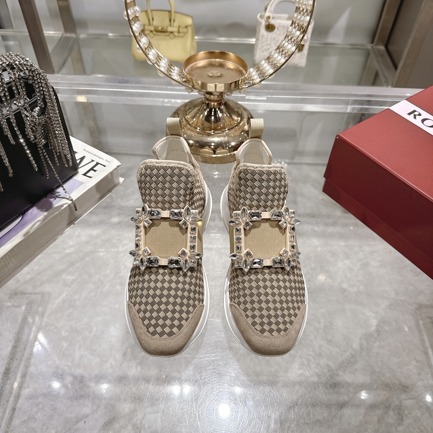 Roger Vivier Viv' Run Upgrade Diamond Buckle Woven Sneakers 4 i1743931384322 1120 0 0