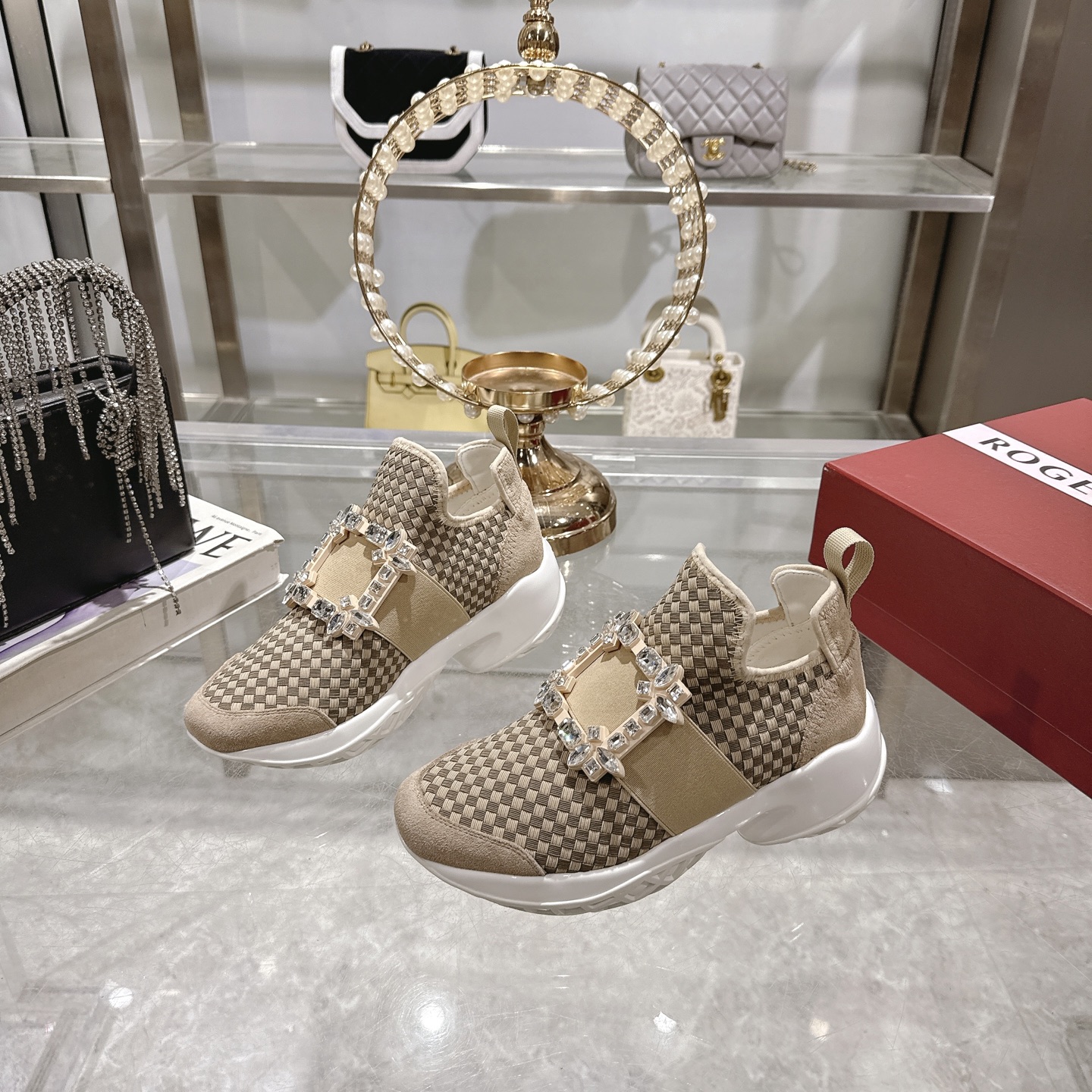 Roger Vivier Viv' Run Upgrade Diamond Buckle Woven Sneakers 2 i1743931385871 9965 0 2