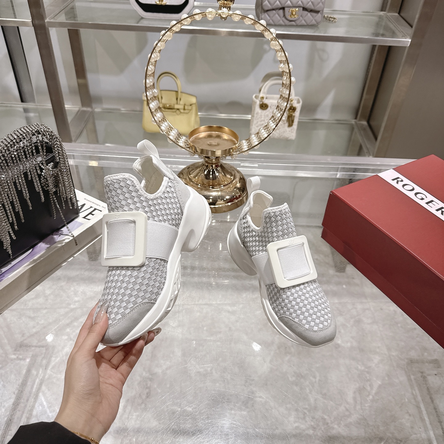 Roger Vivier Viv' Run Woven Sneakers - Elevate Your Style with Comfort 6 i1743931573096 7112 0 3