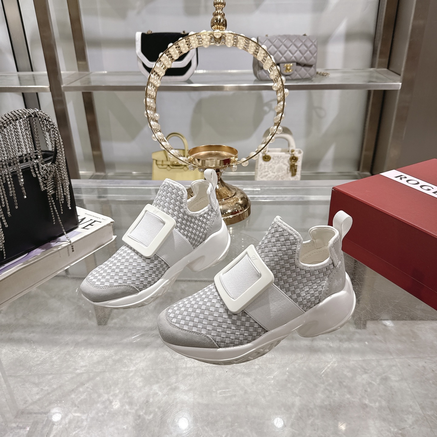 Roger Vivier Viv' Run Woven Sneakers - Elevate Your Style with Comfort 2 i1743931573106 5393 0 2