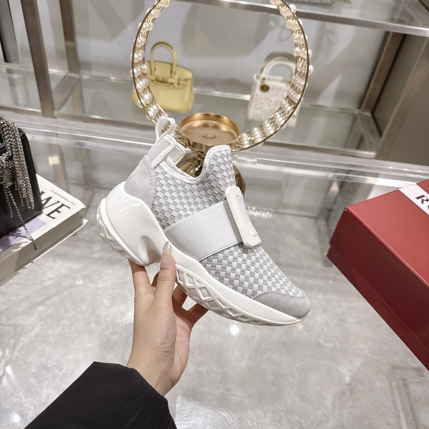Roger Vivier Viv' Run Woven Sneakers - Elevate Your Style with Comfort 3 i1743931575885 9240 0 4