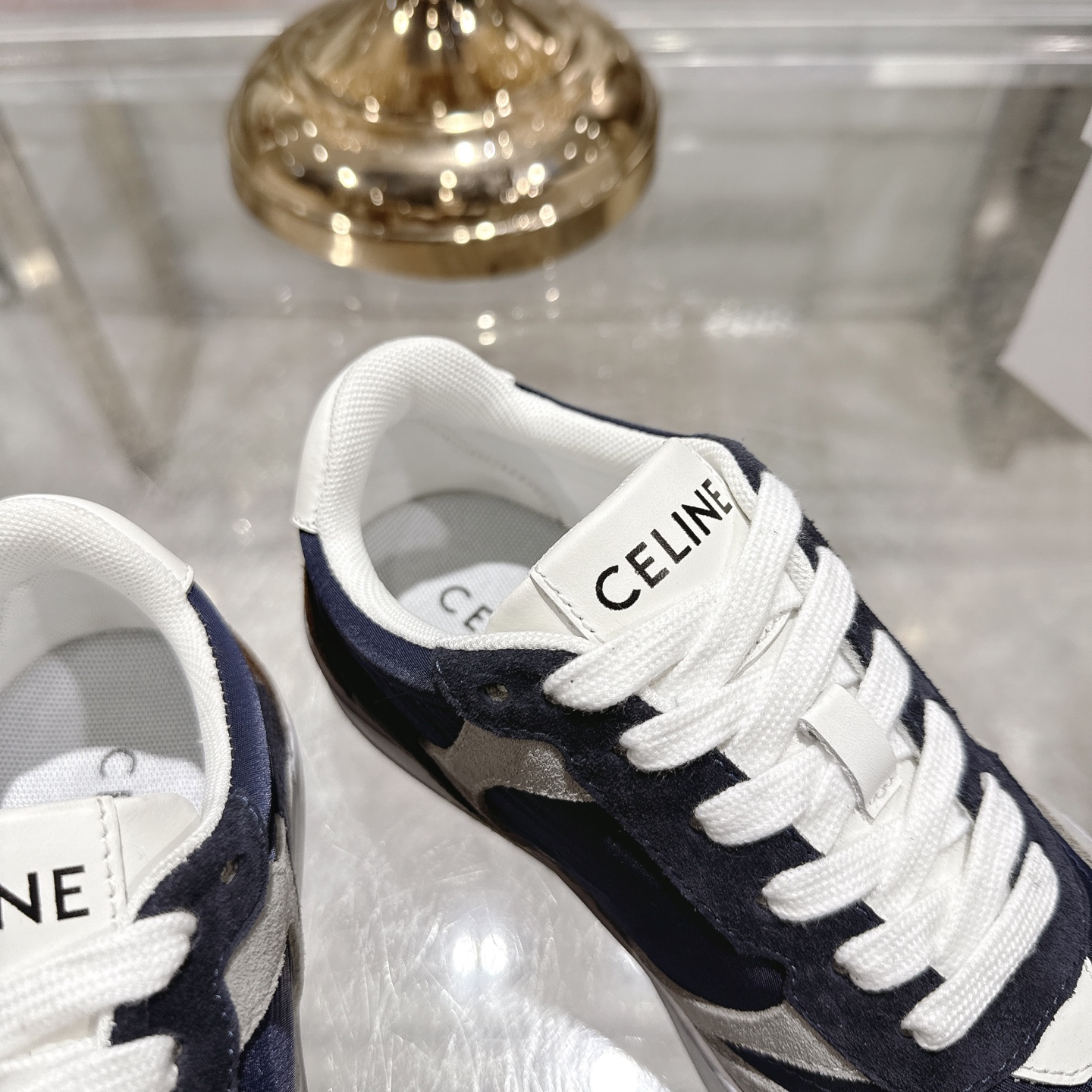 Celine 2025SS Logo Lace-Up Platform Sneakers - Simple, Comfortable, Chic 8 i1743931910104 5723 0 6