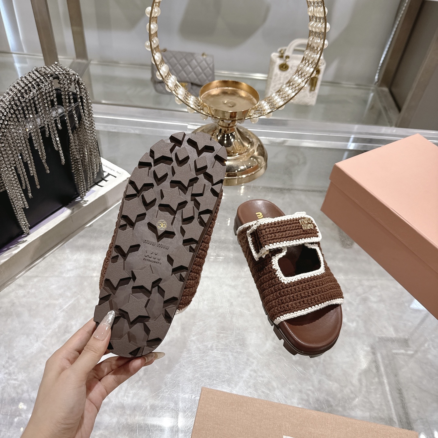 Miu Miu Woven Flatform Sandals, Retro Slides, Comfortable Summer Style 10 i1746510894692 83 0 8