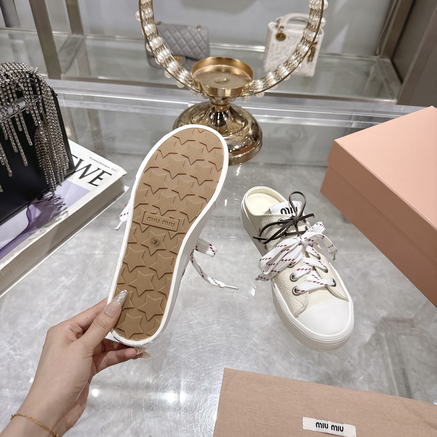 Miu Miu 25SS Retro Casual Canvas Shoes with Lightweight Sole 10 i1746686065510 6725 0 8